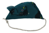 Black Cats Pack of 2 Catnip Mice - Purple and Dark Teal