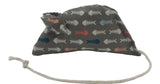 Teal Favourites and Fishbones pack of 2 Catnip Mice