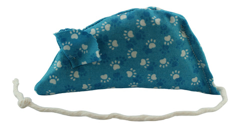 Pawprints on Teal Catnip Mouse