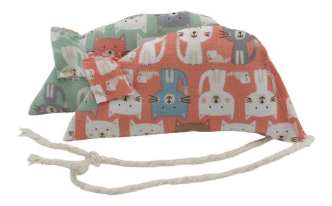 Cats Parade Pack of 2 Catnip Mice - Pink and Green