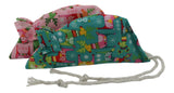 Rudolf Pack of 2 Catnip Mice - Pink and Teal