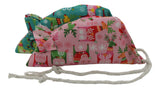 Rudolf Pack of 2 Catnip Mice - Pink and Teal