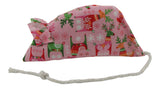 Rudolf Pack of 2 Catnip Mice - Pink and Teal