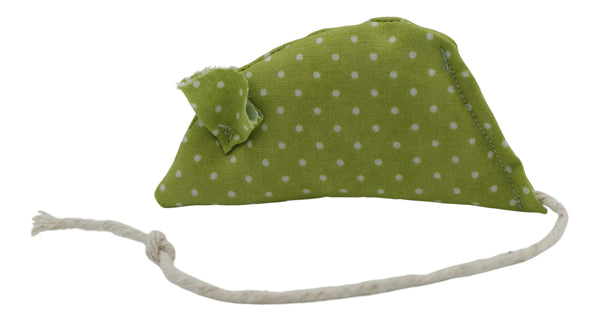Spotty Green Catnip Mouse