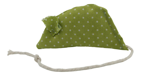 Spotty Green Catnip Mouse