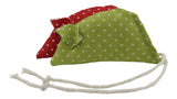 Spotty Pack of 2 Catnip Mice - Red and Green