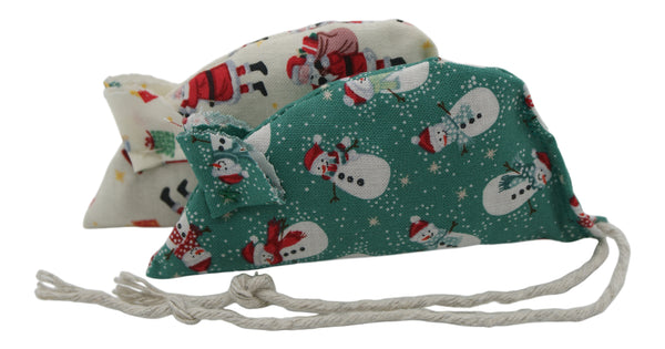 Santas and Snowmen Pack of 2 Catnip Mice