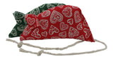 Scandi Hearts Pack of 2 Catnip Mice, Red and Green