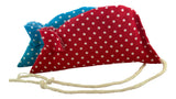 Spotty Pack of 2 Catnip Mice - Red and Blue